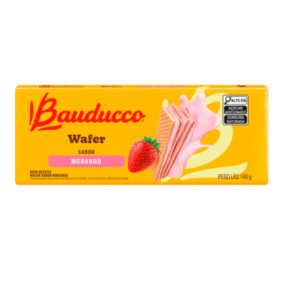 Wafer Morango Bauducco